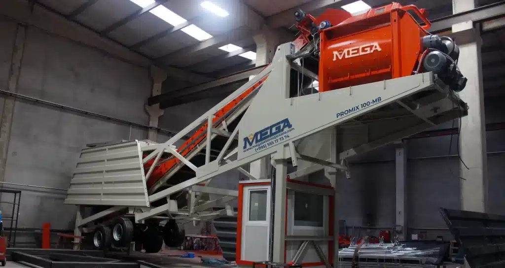 Mobile Concrete Batching Plant Production