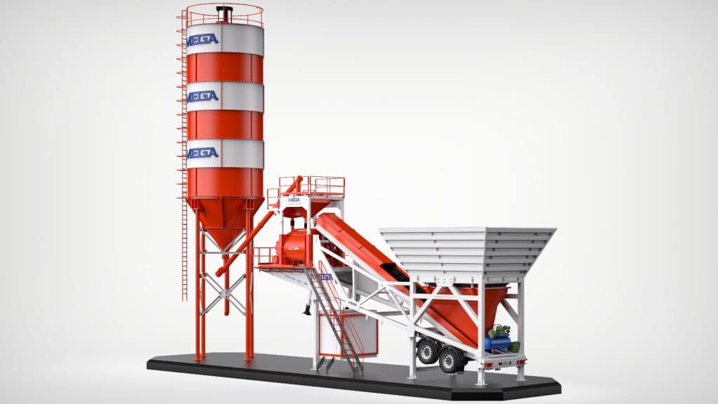 mobile concrete plant MEGA Concrete Plants
