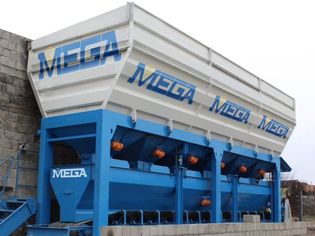 Concrete Batching Plant - Aggregate Hoppers