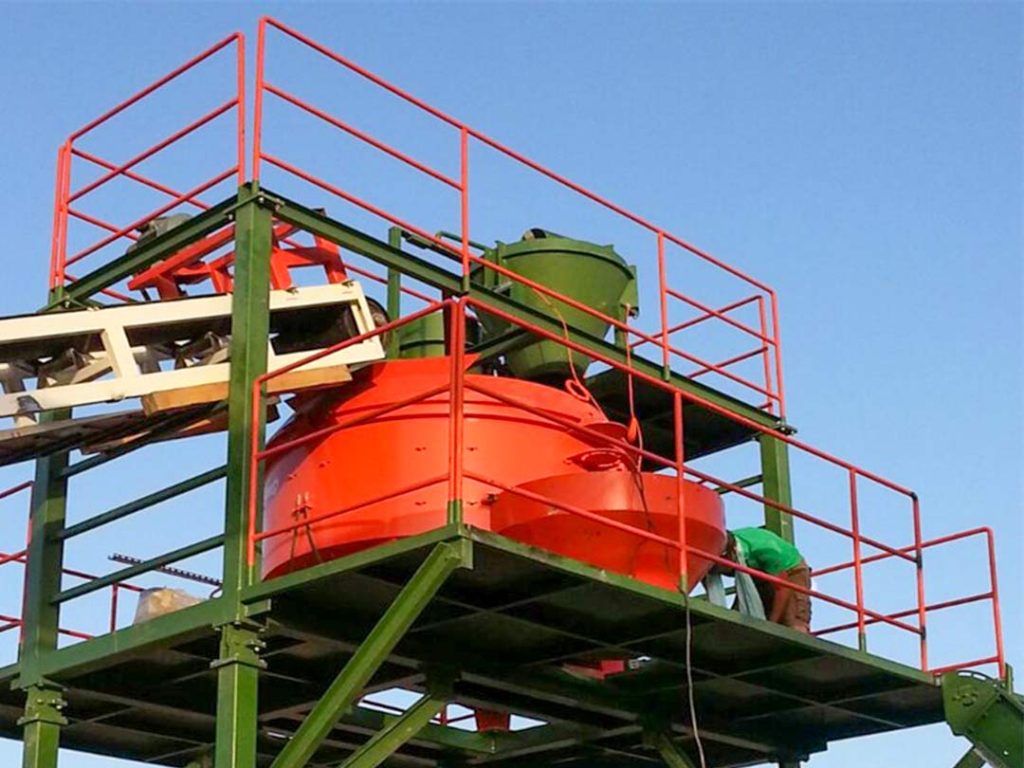 Pan Type Concrete Mixer