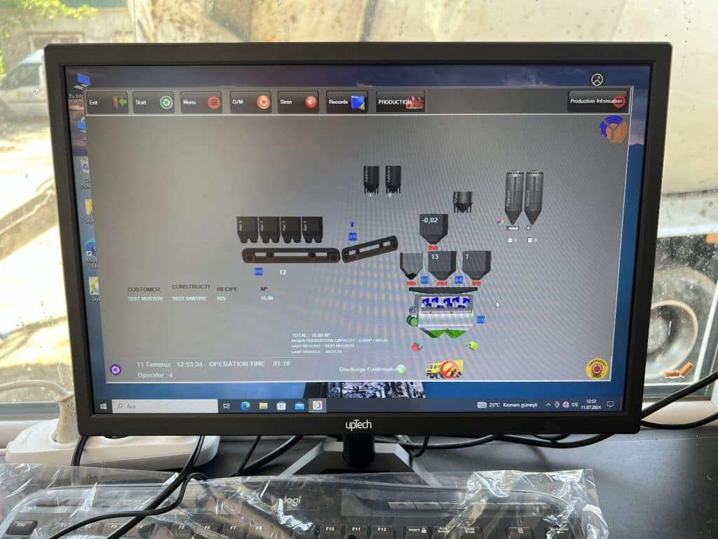 Control and Scada System Mobile Concrete Plant