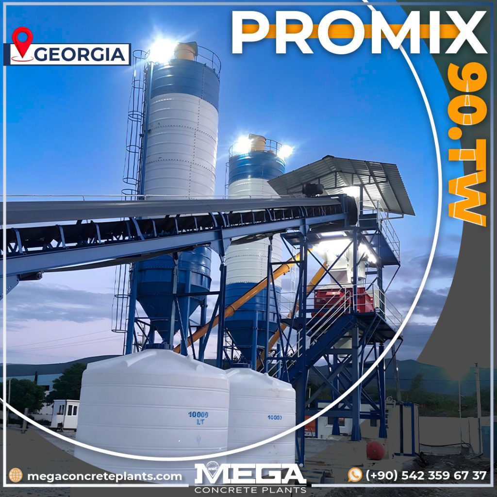 90m3/h concrete plant Georgia