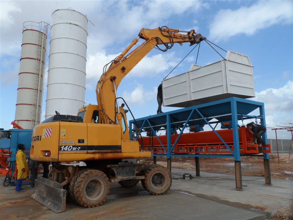 Stationary plant installation