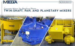 Pan mixer, planet mixer, twin shaft mixer