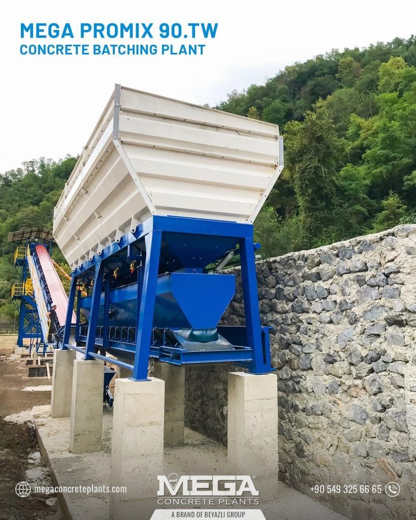 concrete plant weighting hoppers