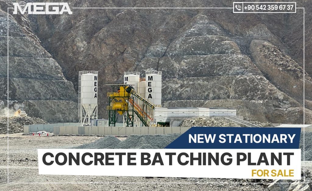 Stationarry concrete batching plant